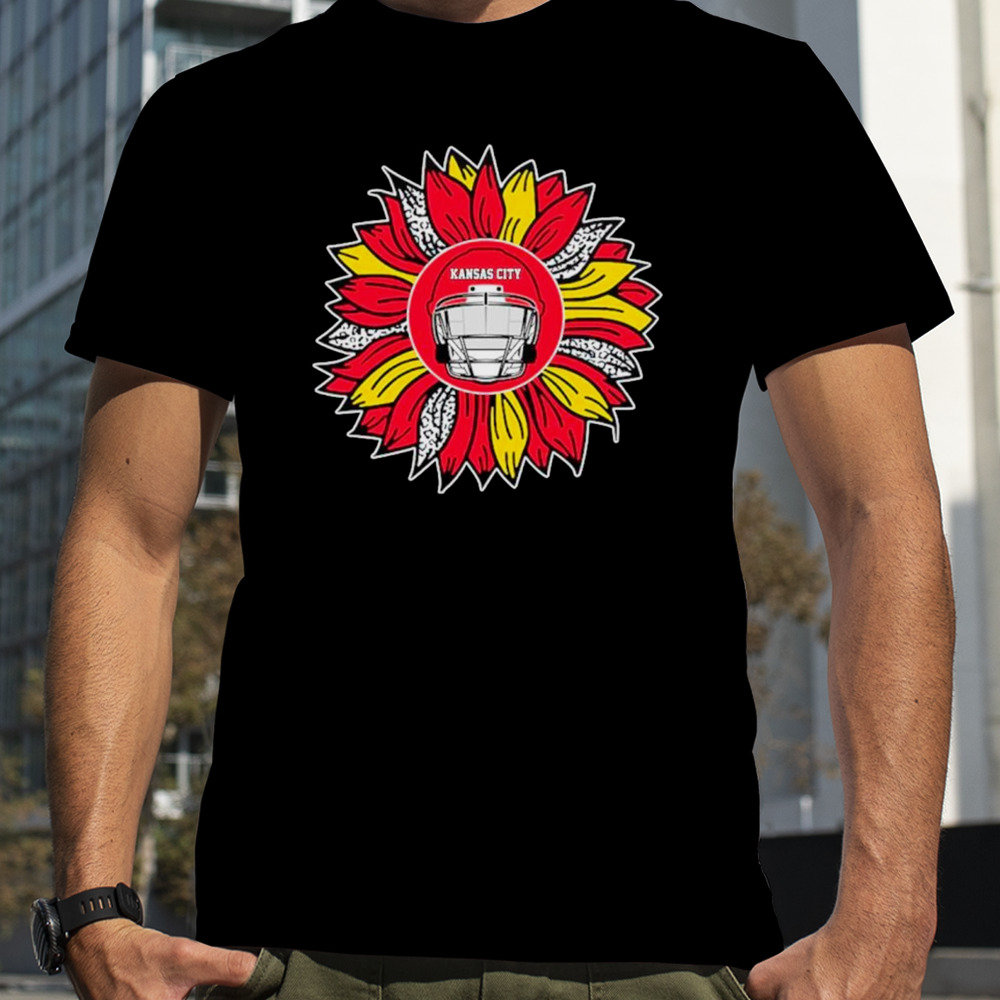 Kansas City Chiefs football sunflower shirt