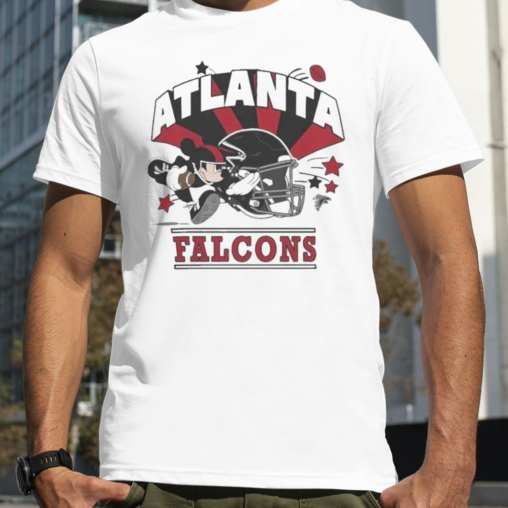 Mickey Mouse Player Atlanta Falcons Football Helmet Logo Character Shirt