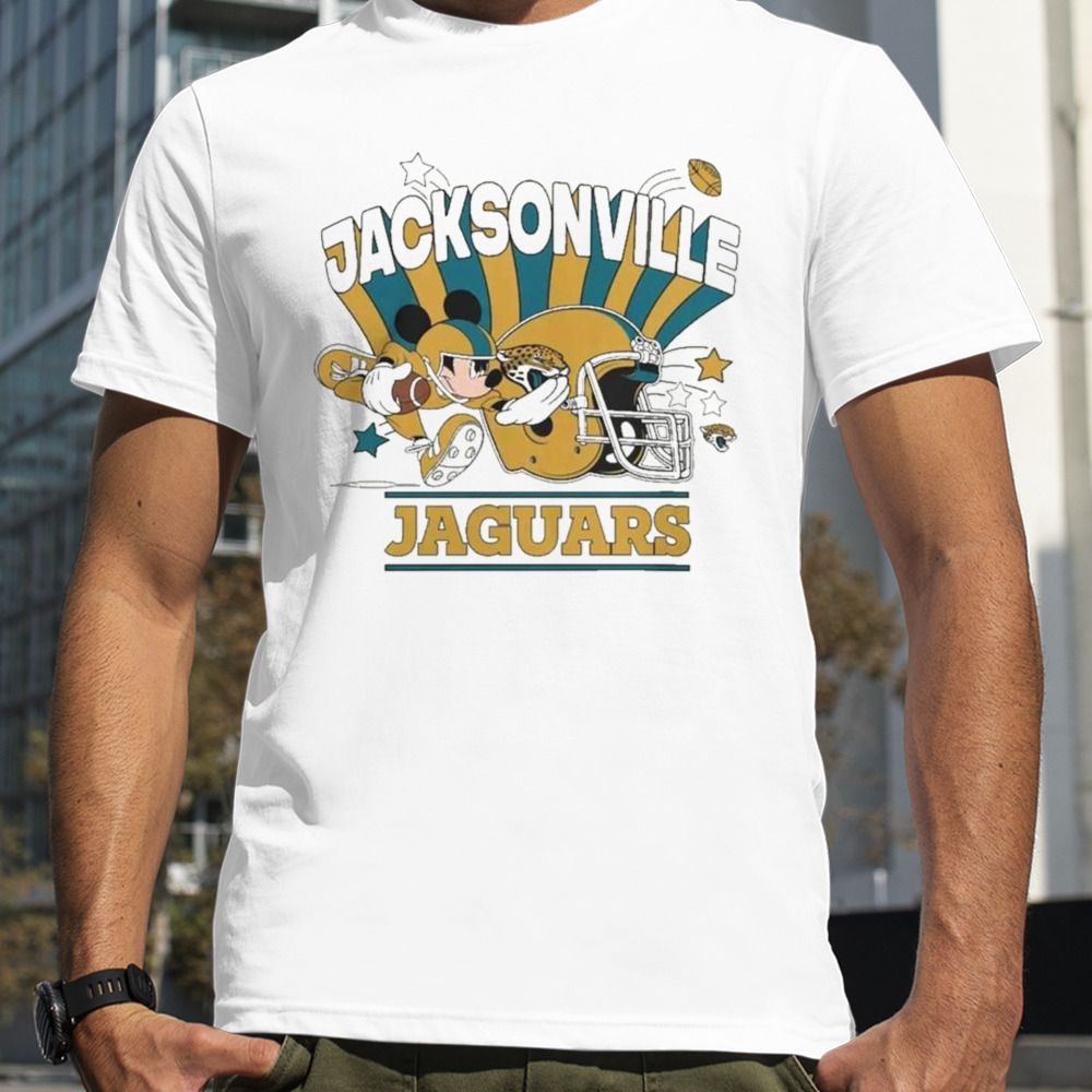 Mickey Mouse Player Jacksonville Jaguars Football Helmet Logo Character Shirt