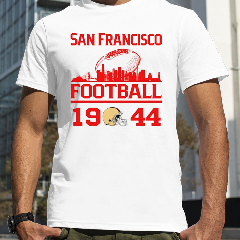 San Francisco 49ers football 1944 skyline retro shirt