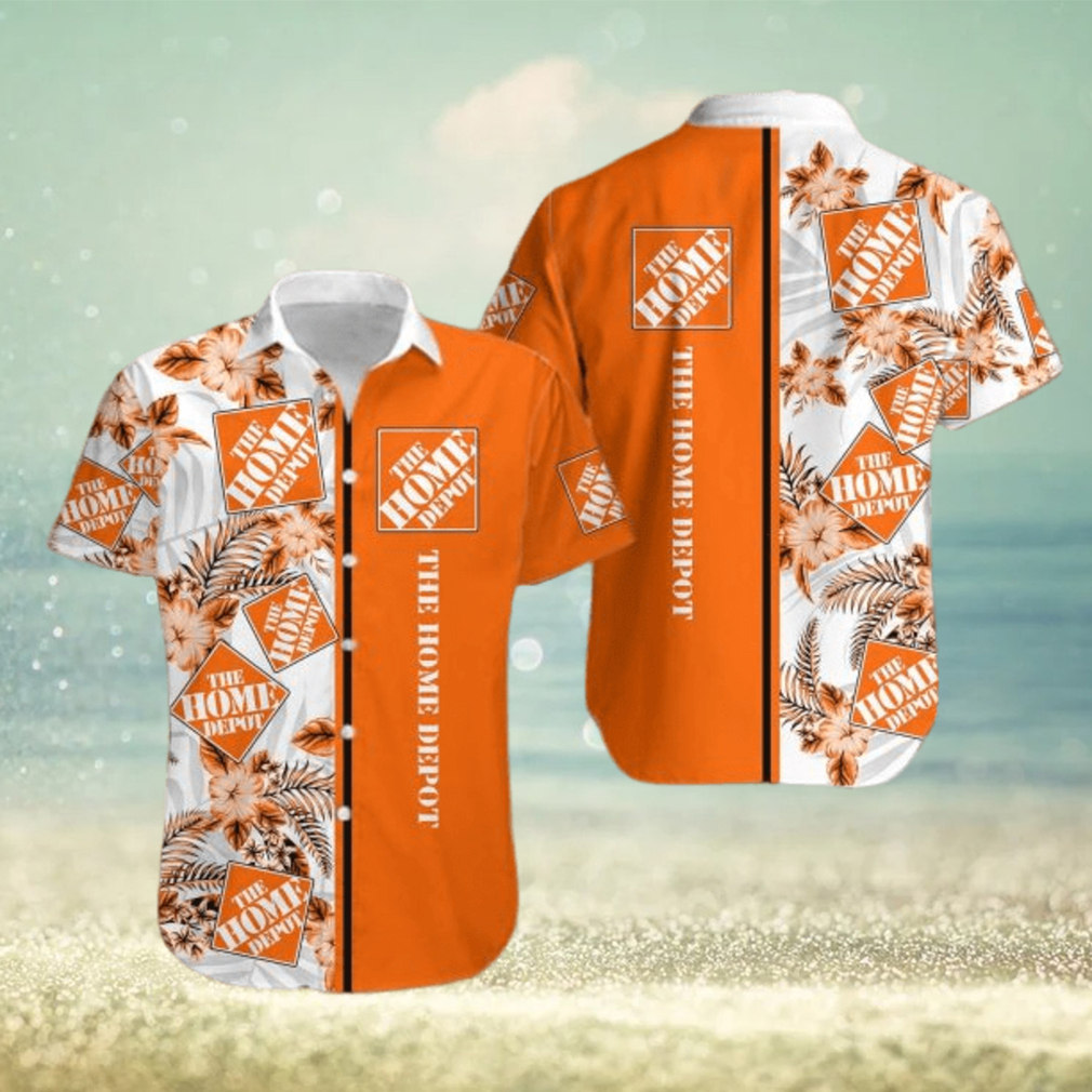 home depot Sunset Logo 3D Hawaiian Shirt Men And Women Gift - Limotees