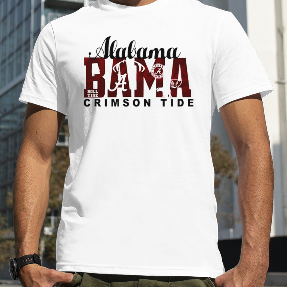 Alabama Crimson Tide bama football retro shirt