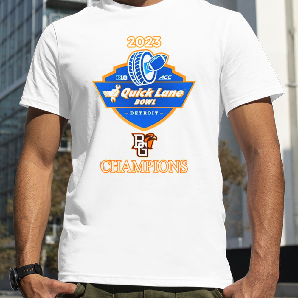 Bowling Green Falcons Football 2023 Quick Lane Bowl Champions Shirt