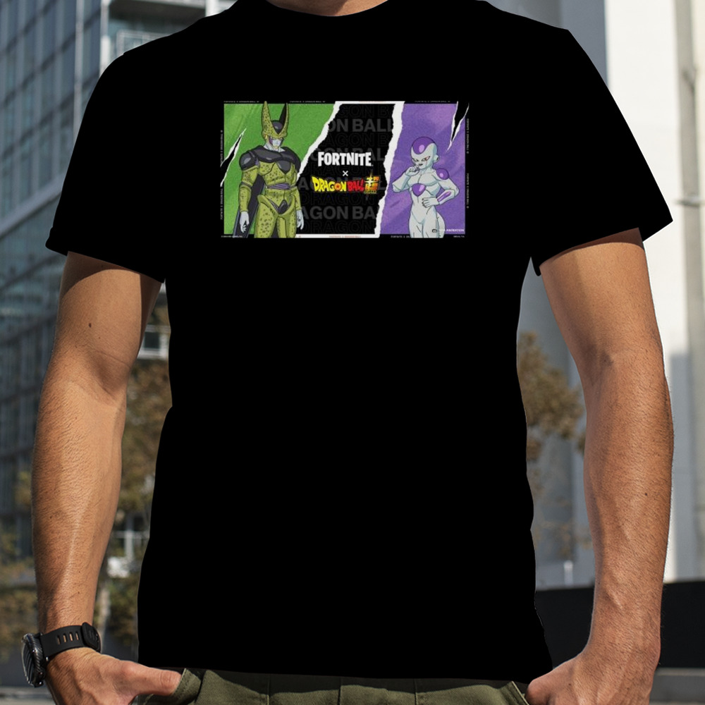 Frieza And Cell From The Dragon Ball Series Join Forces In Fortnite T-shirt