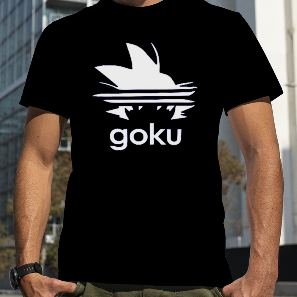 Goku adidas parody anime shirt