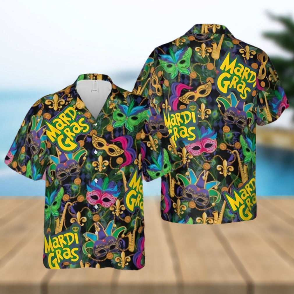 JUNGLE MARDI GRAS MASK FESTIVAL HAWAII SHIRT - Limotees