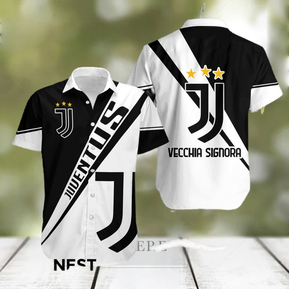 Juventus Vecchia Signora Hawaiian Shirt - Limotees