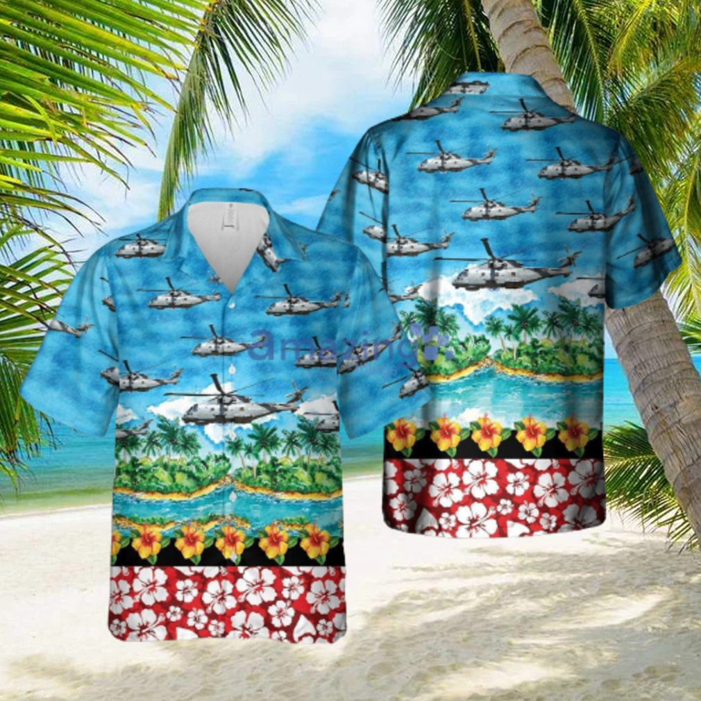 KALT2605BC05 Royal Navy MERLIN HM MK2 Hawaiian Shirt Hawaiian Shirt - Limotees