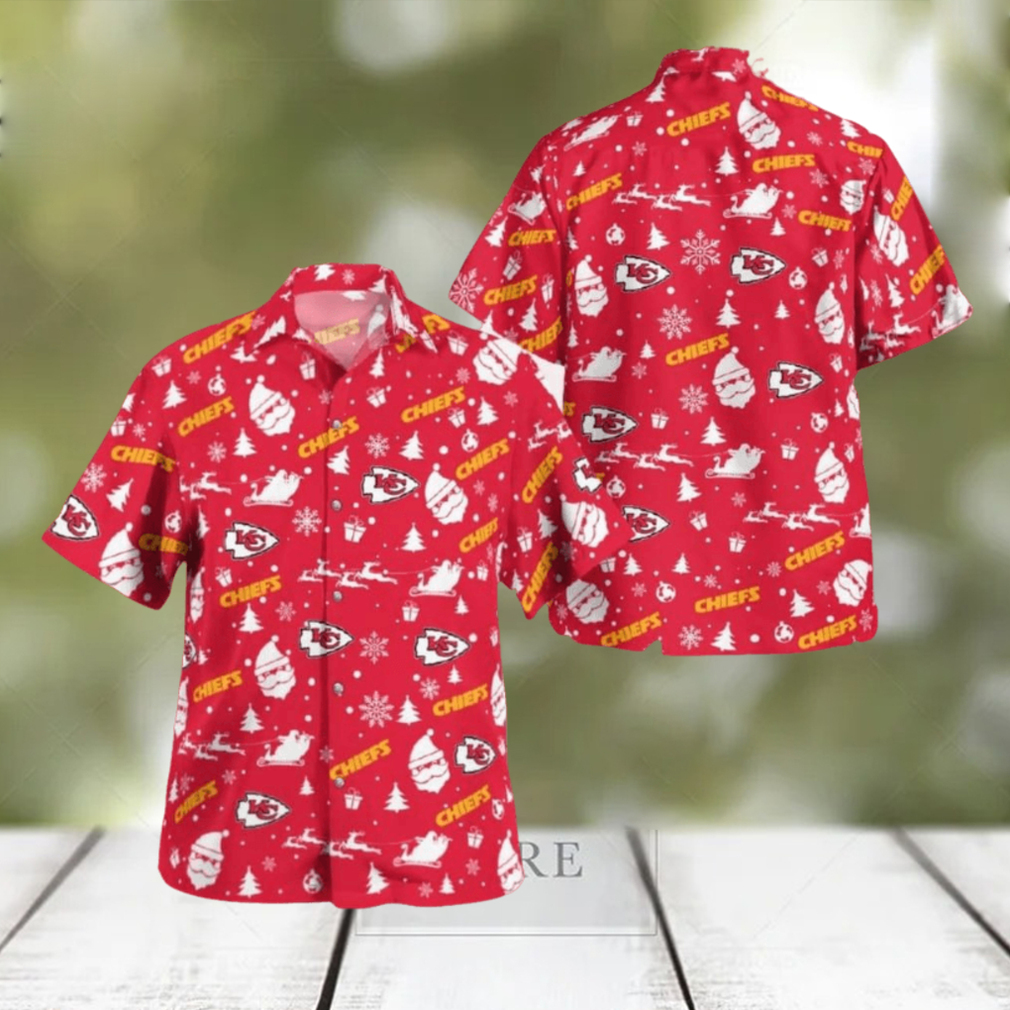 Kansas City Chiefs Christmas Hawaiian Shirt Beach Gift Fans For Men And Women - Limotees