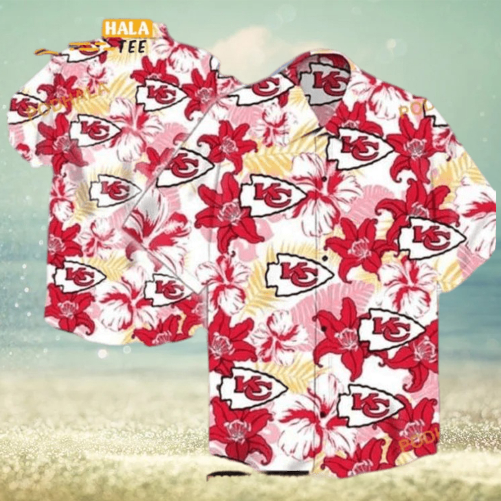 Kansas City Chiefs Hawaiian Shirt Trendy Summer Gift For Sports Dad Aloha Shirt - Limotees