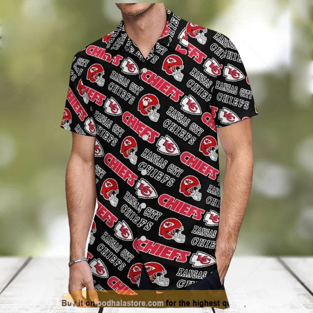 Kansas City Chiefs Logo Men’s Hawaiian Shirt - Limotees