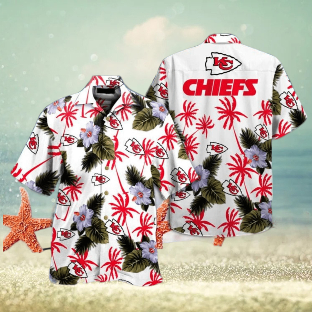 Kansas City Chiefs Summer Tropical Combo Hawaiian Shirt And Short - Limotees