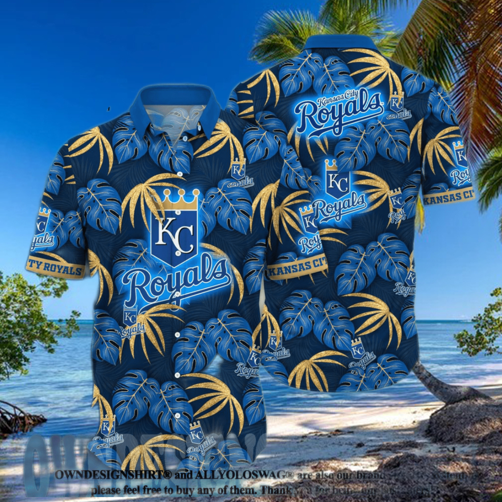 Kansas City Royals MLB Flower Full Print Hawaiian Shirt - Limotees