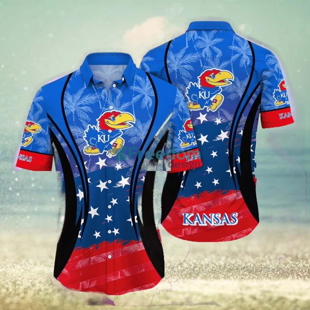 Kansas Jayhawks NCAA2 Hawaiian Shirt Trending Style For Fans - Limotees