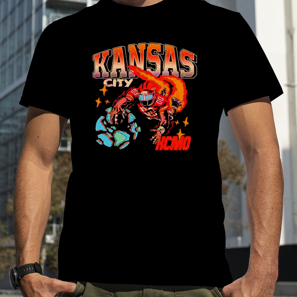 Kansas city football player retro shirt