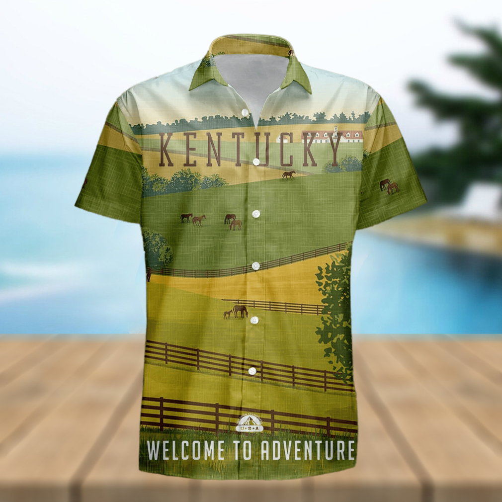 Kentucky Retro Style Travel Summer 3D Hawaiian Shirt Gift For Men And Women Fans - Limotees