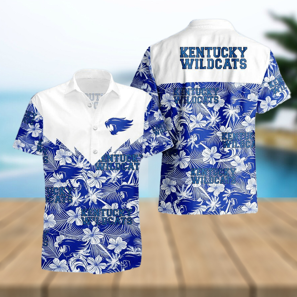 Kentucky Wildcats 3D Hawaiian Shirt Tropical Seamless NCAA Men And Women Gift For Fans - Limotees