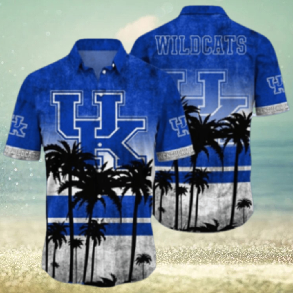 Kentucky Wildcats Logo Coconut Tropical Hawaiian Shirt Beach Gift For Fans - Limotees