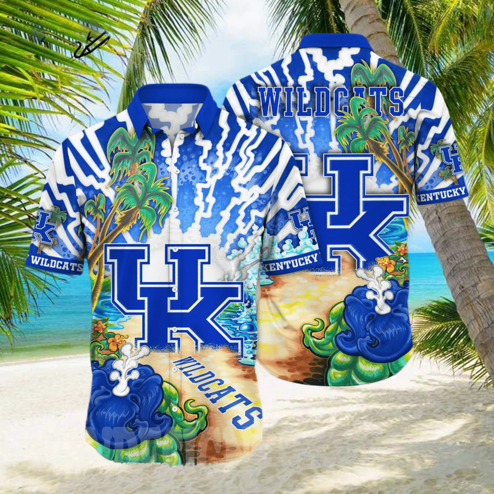 Kentucky Wildcats NCAA Floral Classic Full Printed Hawaiian Shirt - Limotees