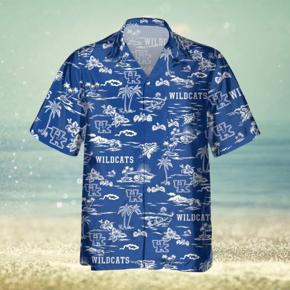 Kentucky Wildcats Plus Size 3D Hawaiian Shirt Best For Fans Beach Gift For Men And Women - Limotees