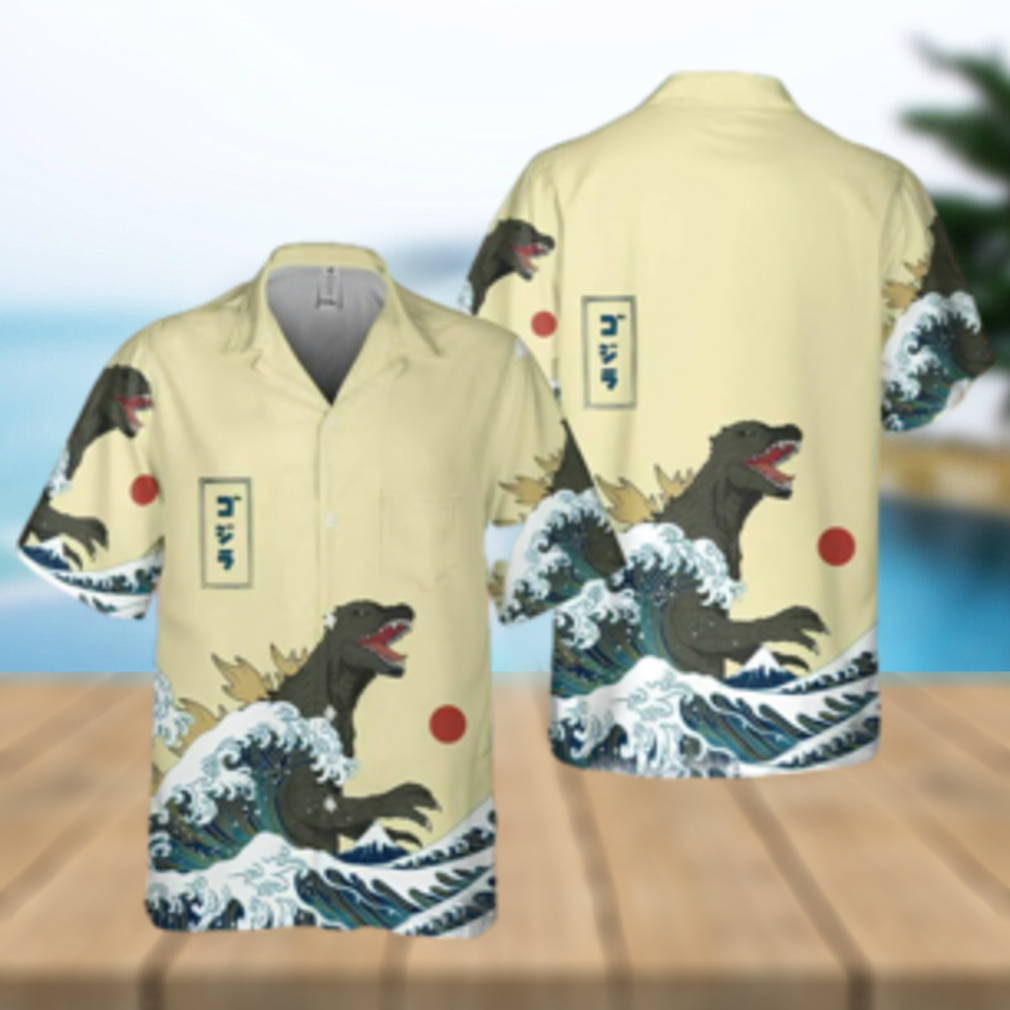 King Of Monster Godzilla Japanese Gojira Hawaiian Shirt - Limotees