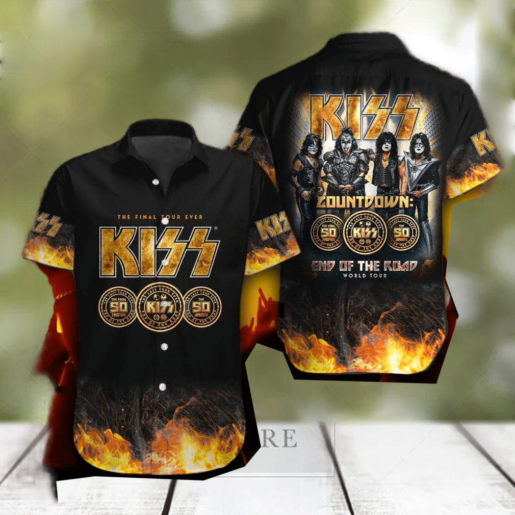 Kiss Band Glam metal Hawaiian Shirt Gift For Fans hawaiian shirt - Limotees