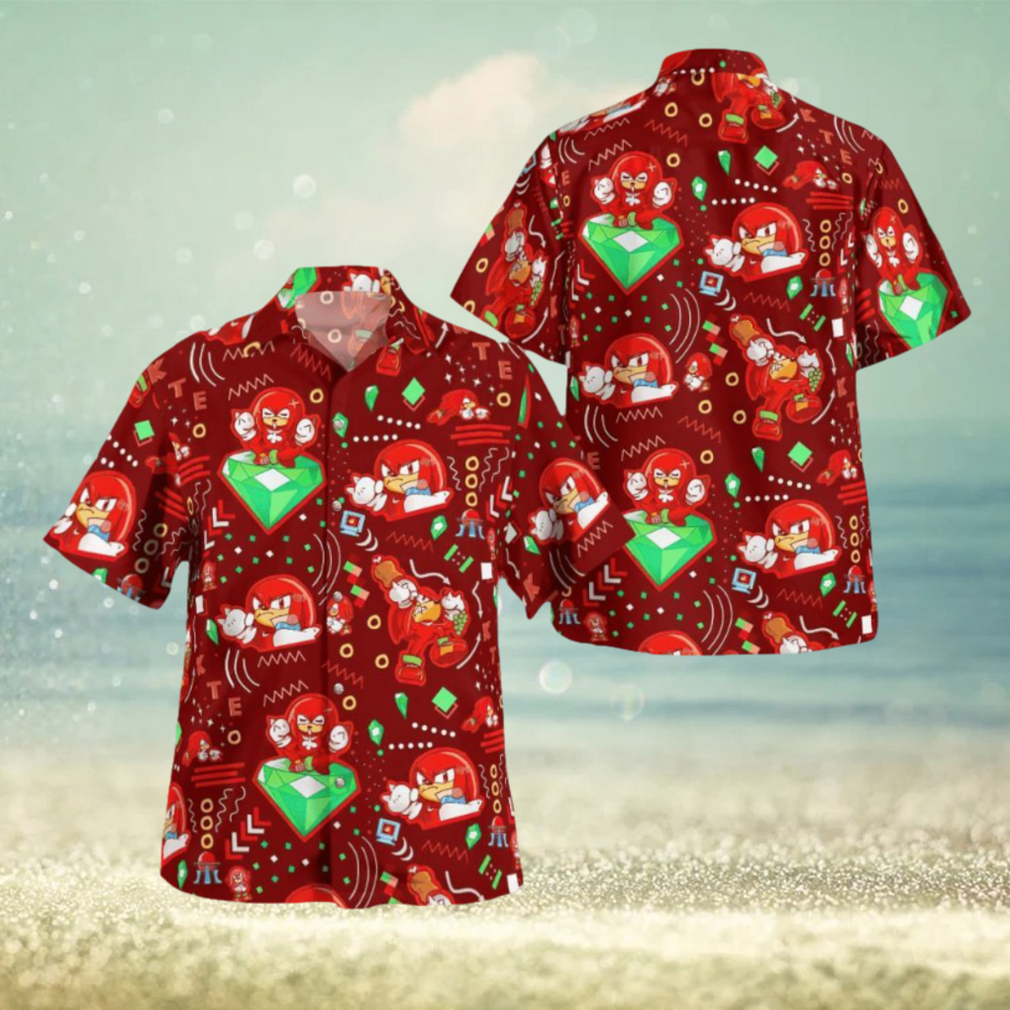 Knuckles Red Hedgehog Hawaiian Shirt Gift For Men And Women - Limotees