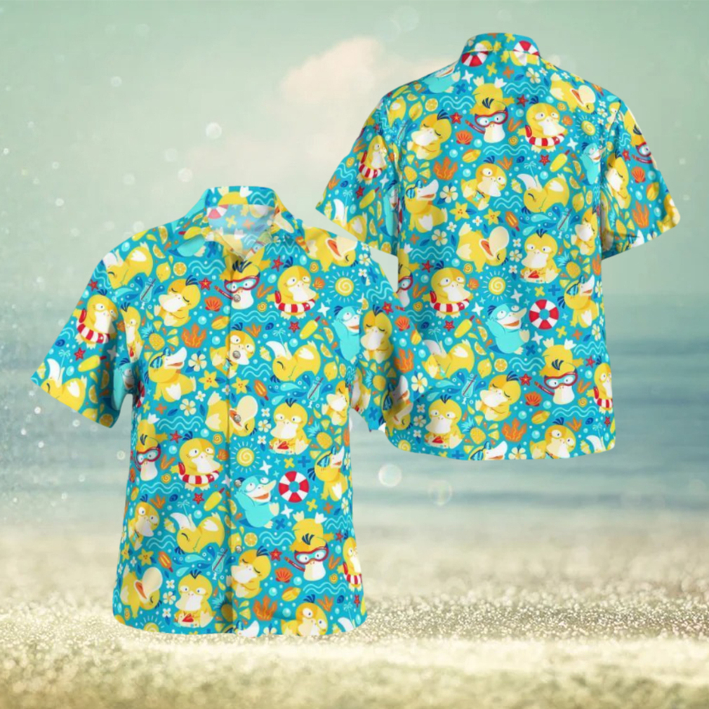 Koduck Pokemon Hawaiian Shirt Gift For Men And Women - Limotees