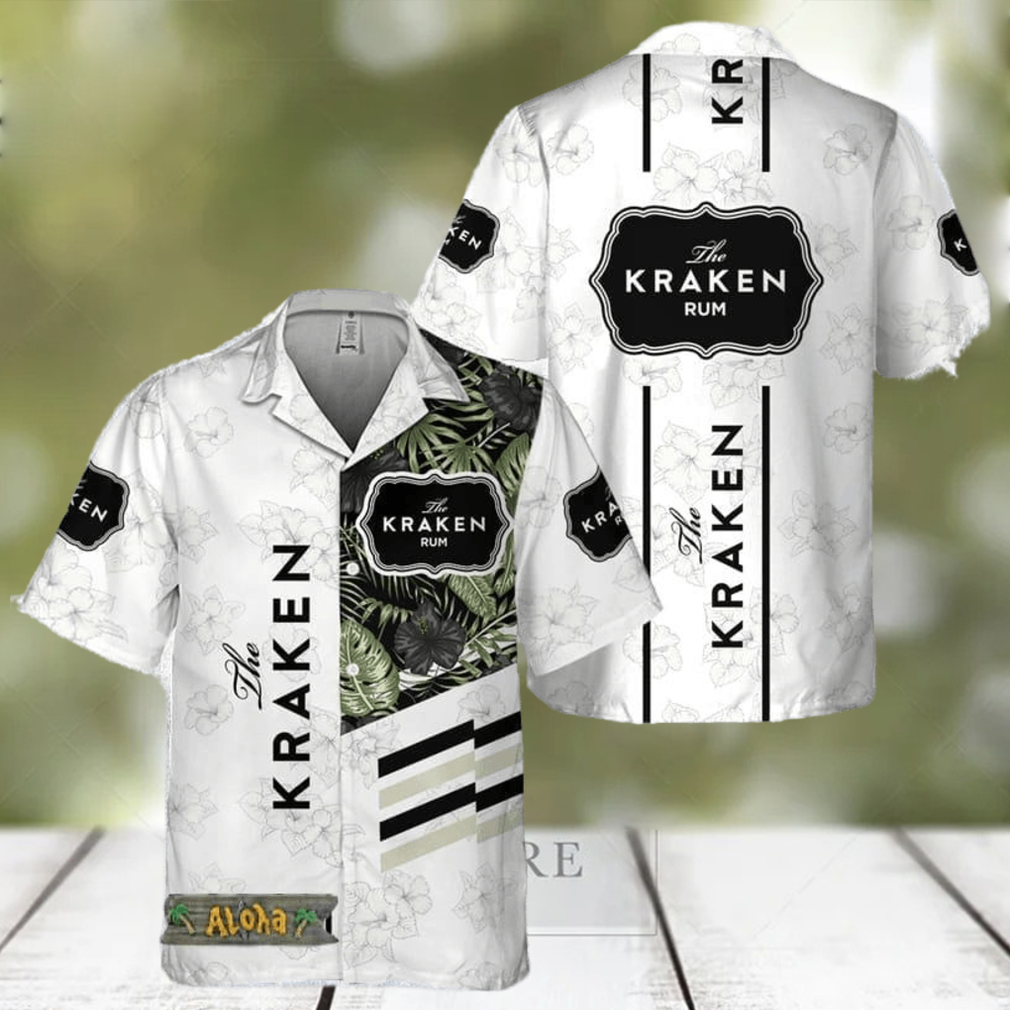 Kraken Rum White Tropical Flower Hawaiian Shirt For Men And Women Gift Hawaiian Beer - Limotees