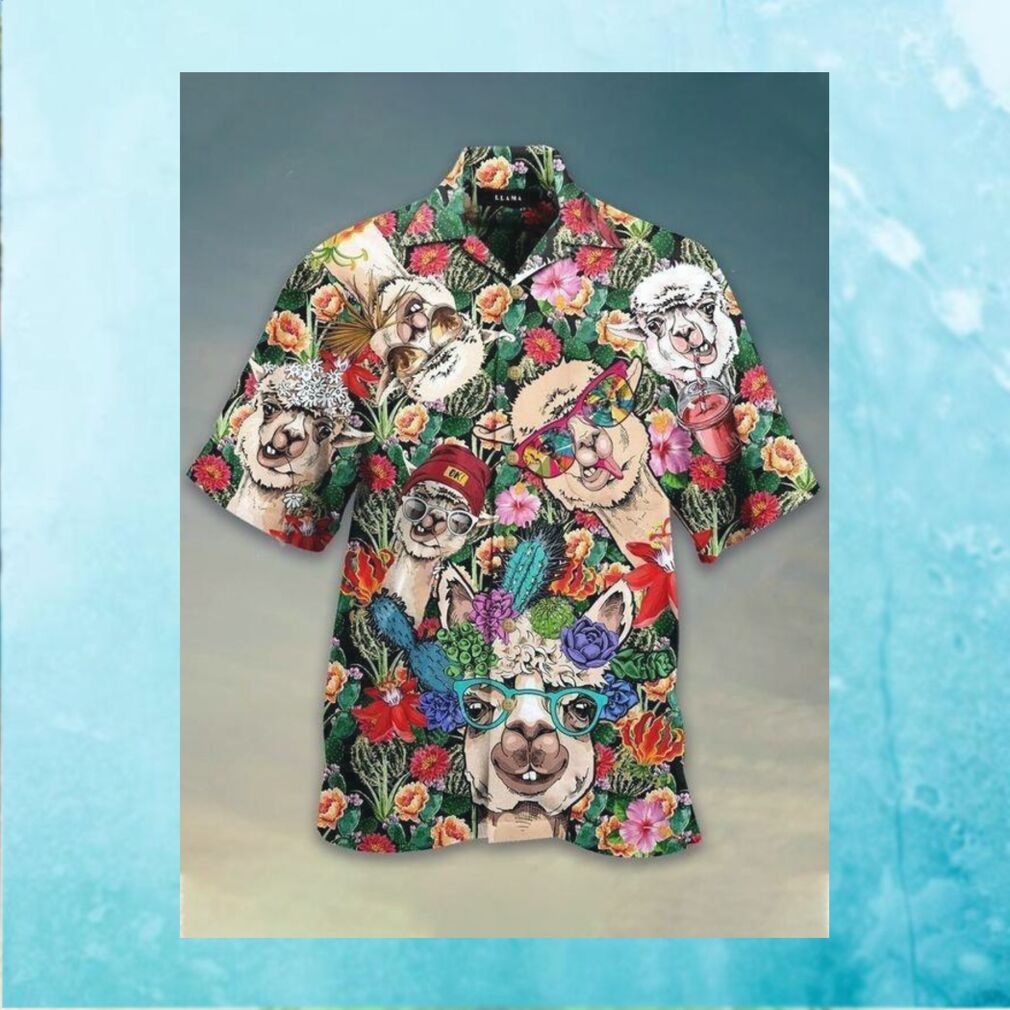 Lama Love Animals Life Style Limited Edition Hawaiian Shirt - Limotees