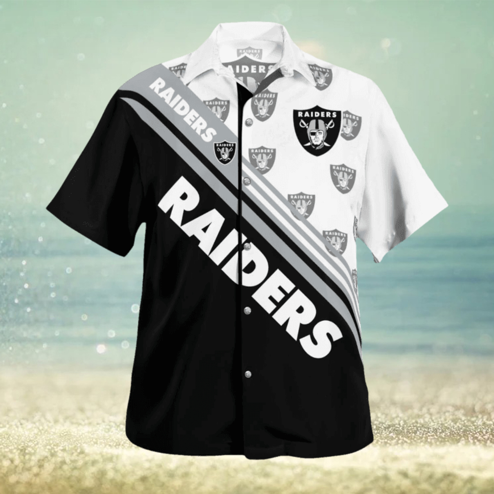 Las Vegas Raiders Standard Paradise Palm 3D Hawaiian Shirt Best For Fans Beach Gift For Men And Women - Limotees