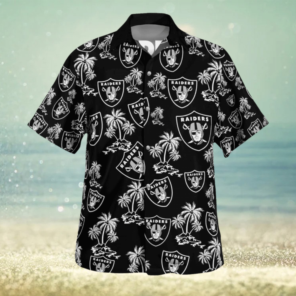 Las Vegas Raiders Tropical 3D Hawaiian Shirt Best For Fans Beach Gift For Men And Women - Limotees