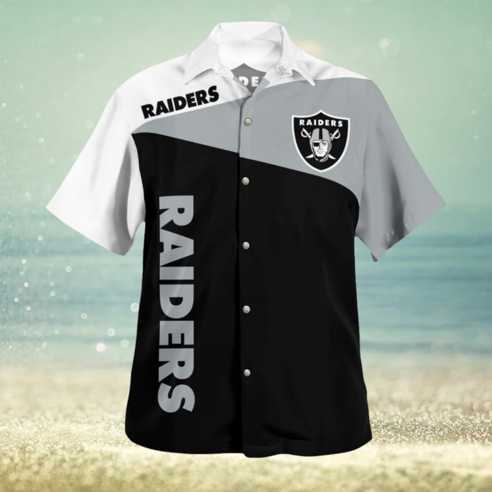 Las Vegas Raiders Vintage 3D Hawaiian Shirt Best For Fans Beach Gift For Men And Women - Limotees