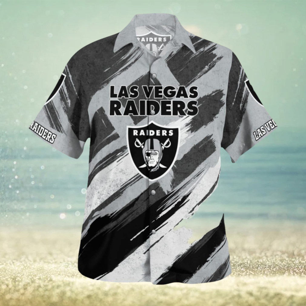 Las Vegas Raiders Vintage Luau 3D Hawaiian Shirt Best For Fans Beach Gift For Men And Women - Limotees