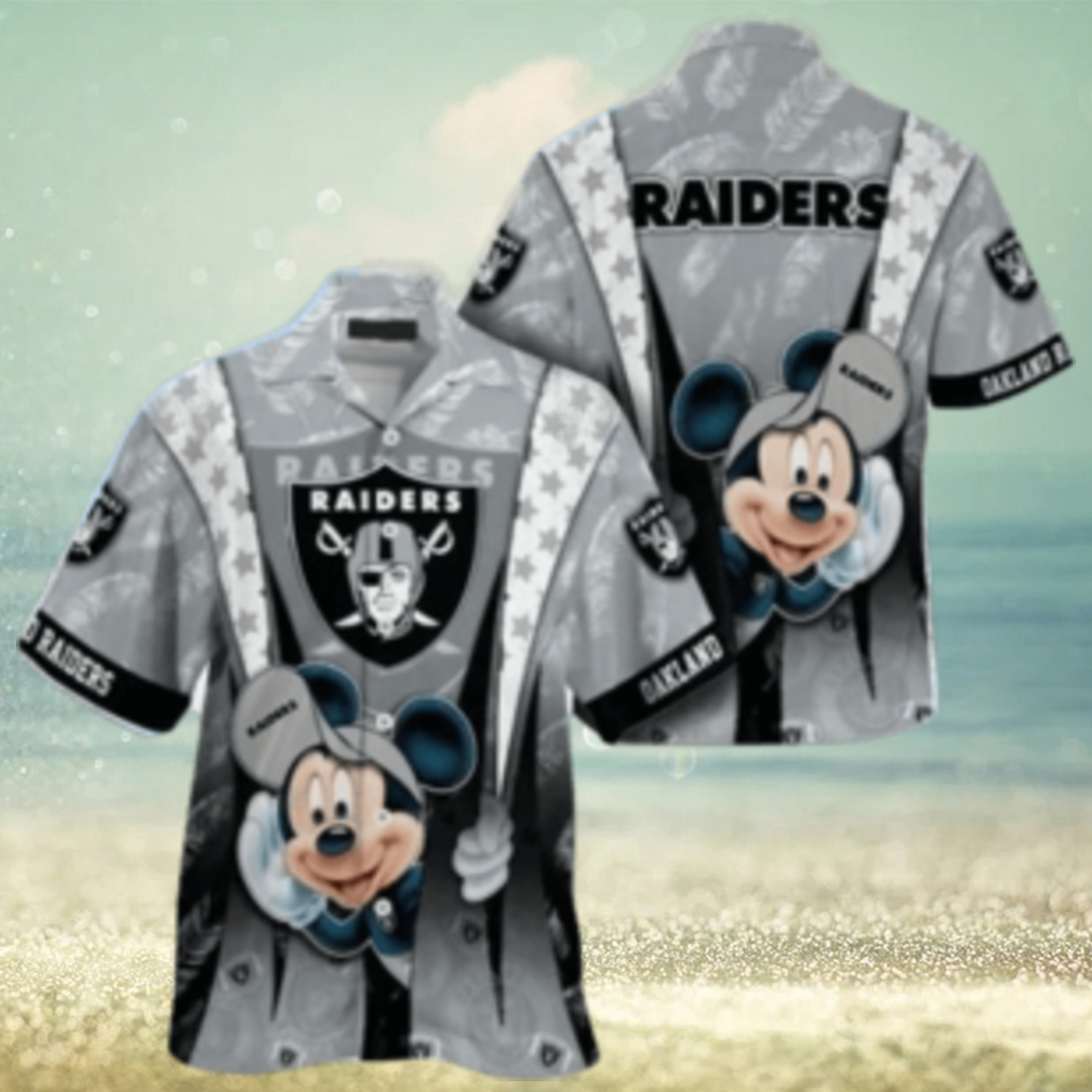 Las Vegas Raiders nfl mickey mouse Hawaiian Shirt custom for fan - Limotees