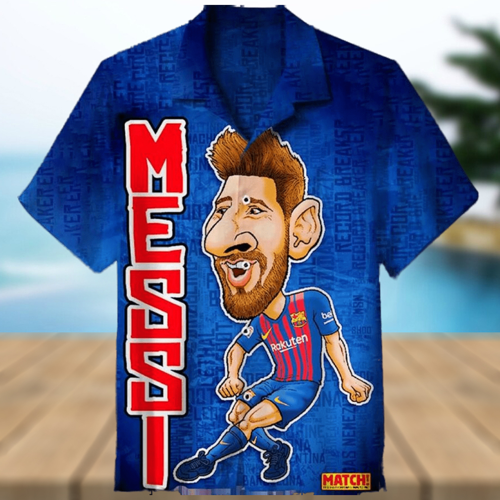 Leo Messi The Goat Hawaiian Shirt - Limotees