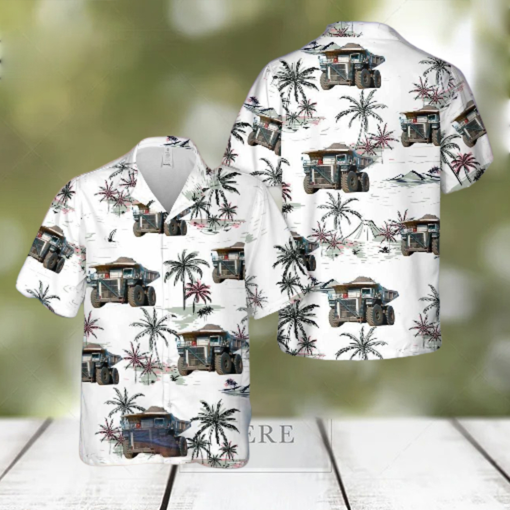 Liebherr T 282c Mining Dump Truck Hawaiian Shirt - Limotees