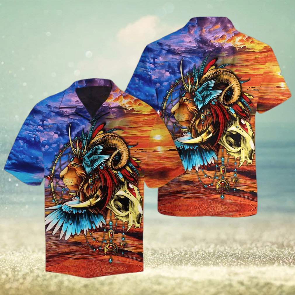 Lion Native Multicolor Hawaiian Shirt - Limotees