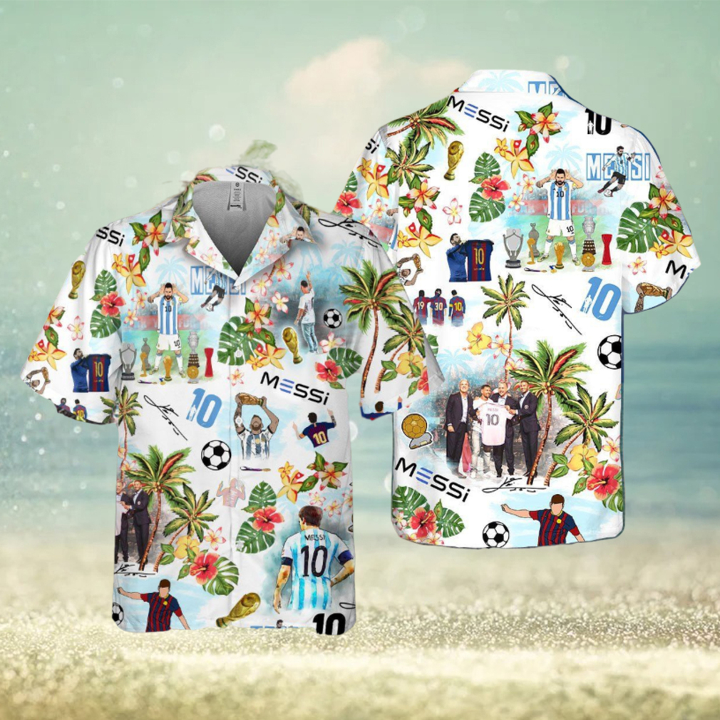 Lionel Messi Number 10 Hawaiian Shirt - Limotees