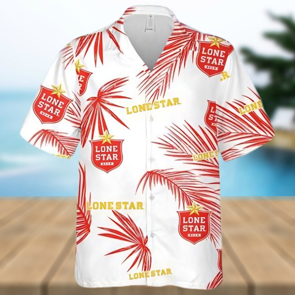 Lone Star Palm Leaves Pattern Hawaiian Shirt - Limotees