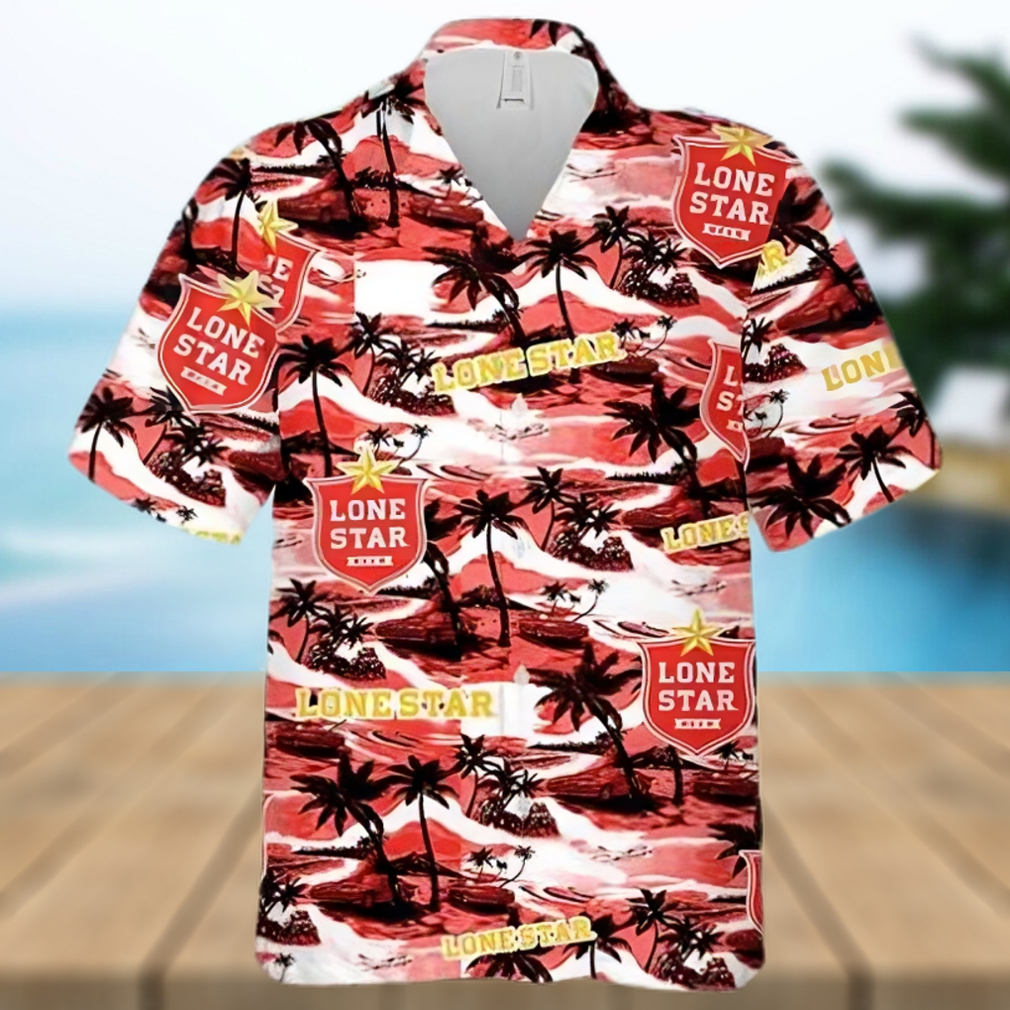 Lone Star Sea Island Pattern Hawaiian Shirt - Limotees