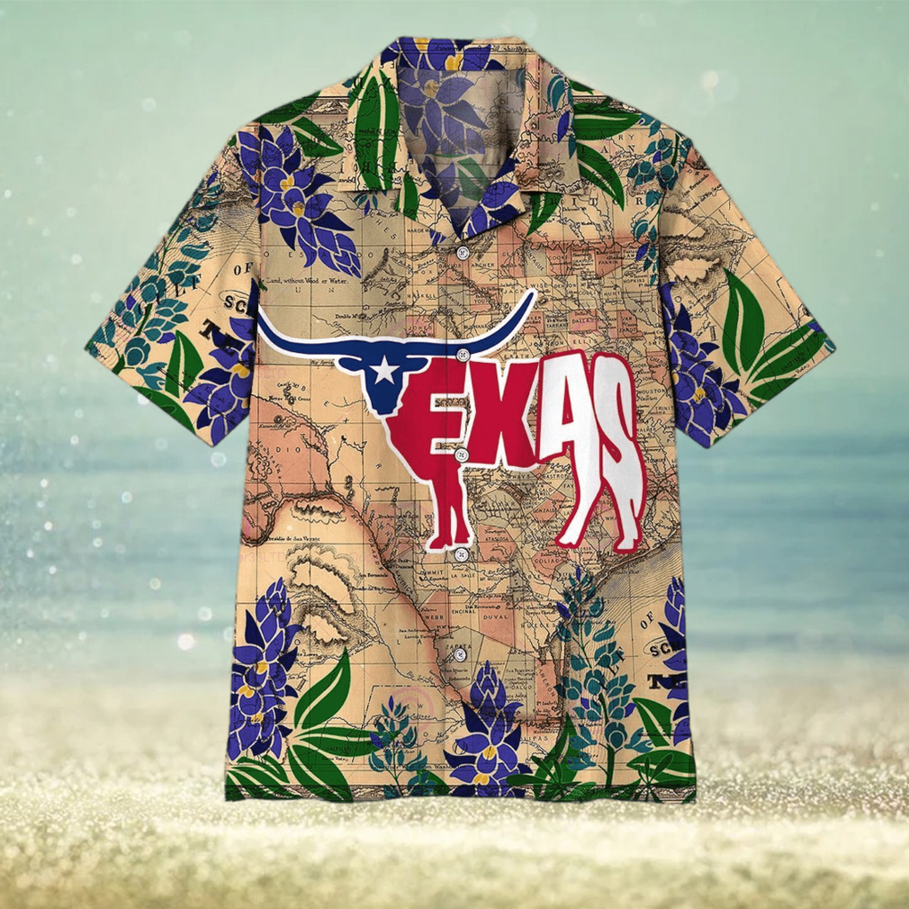 Longhorn Flag Texas Hawaiian Shirt - Limotees