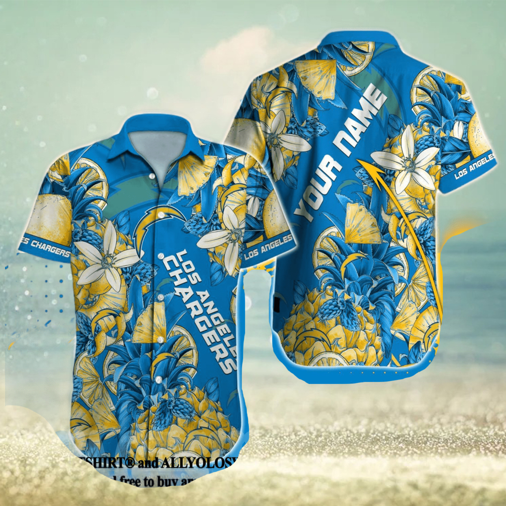 Los Angeles Chargers NFL 3D Full Print Vacation Hawaiian Shirt - Limotees