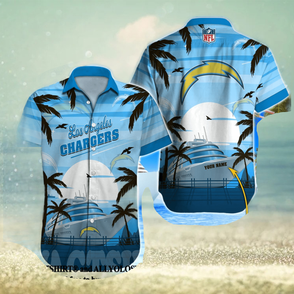 Los Angeles Chargers NFL All Over Printed Hawaiian Beach Shirt - Limotees