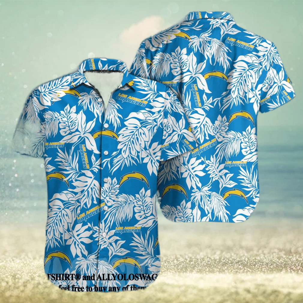 Los Angeles Chargers NFL Classic Hawaiian Button Shirt - Limotees