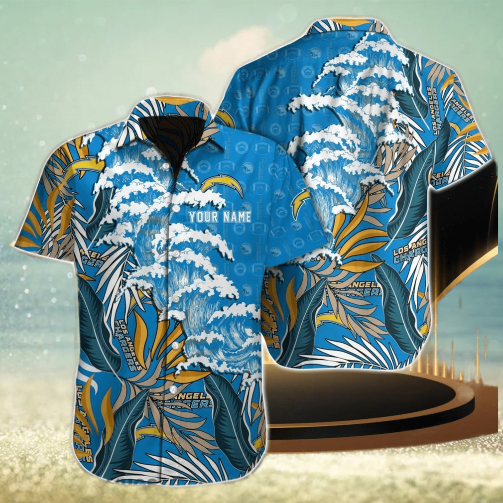 Los Angeles Chargers NFL Custom Name Hawaiian Shirt - Limotees