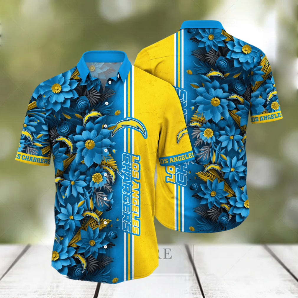 Los Angeles Chargers NFL Hawaiian Shirt Custom Summertime Aloha Shirt - Limotees