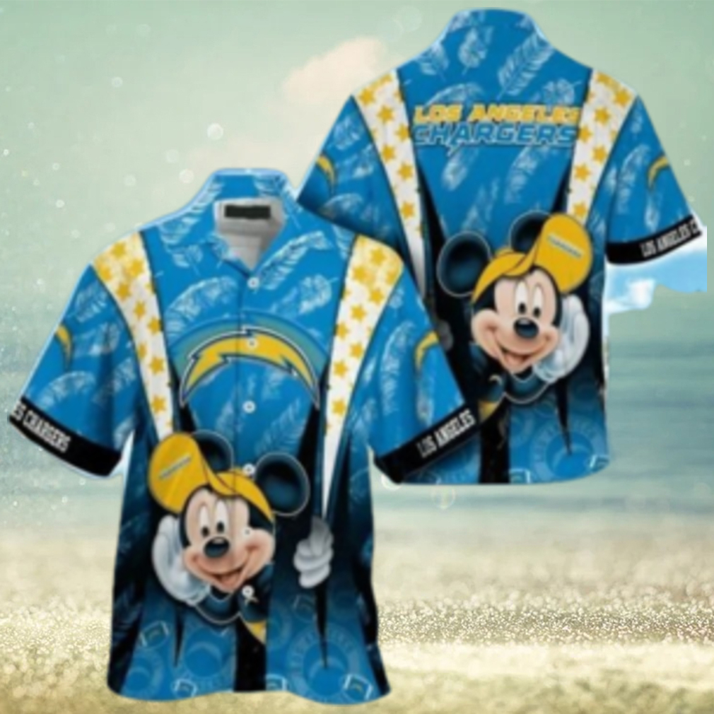 Los Angeles Chargers nfl mickey mouse Hawaiian Shirt custom for fan - Limotees