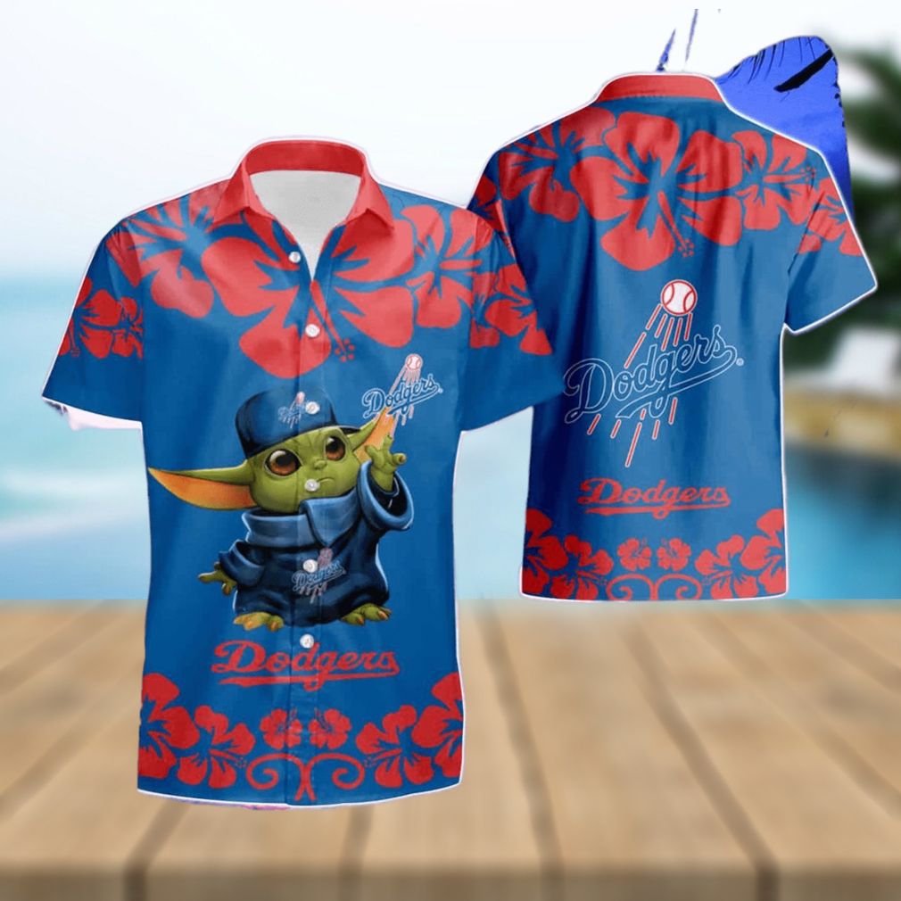 Los Angeles Dodgers Baby Yoda Hawaiian Shirt - Limotees