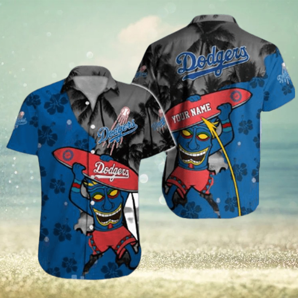 Los Angeles Dodgers MLB Custom Name Hawaiian Shirt For Men And Women - Limotees